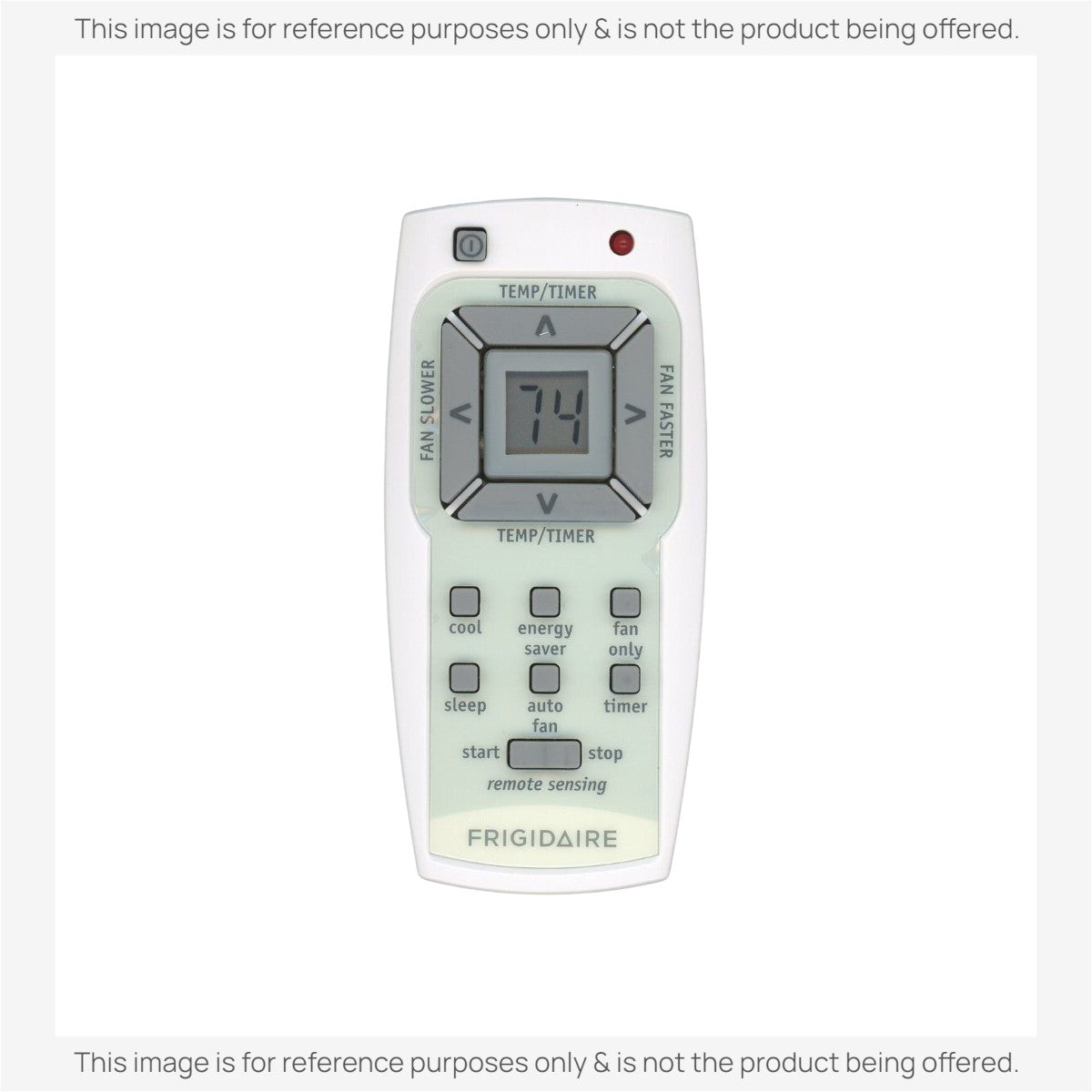 Anderic RRFRIG01 replacement remote for Frigidaire air conditioners with LCD screen and intuitive control buttons.