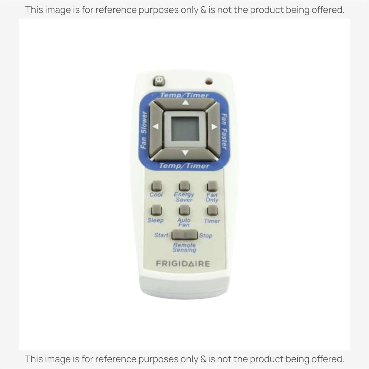 Anderic replacement remote control for Frigidaire air conditioners with LCD screen and grey function buttons.
