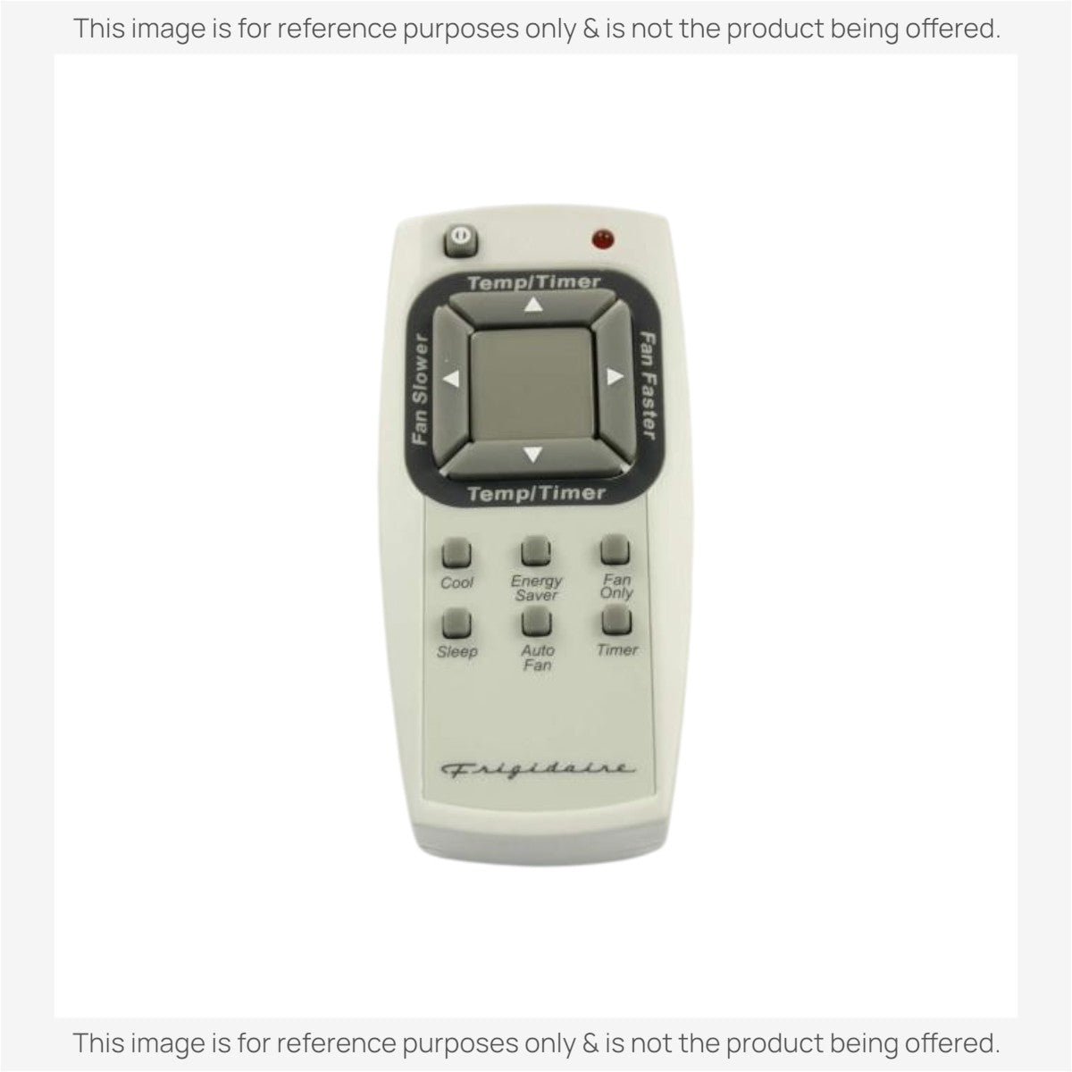 Anderic replacement remote control for Frigidaire air conditioners with temperature, fan, and timer buttons.