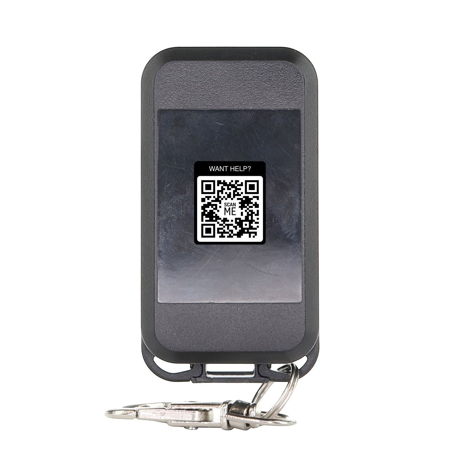 Anderic 318 MHz single-button black keychain remote control for garage doors and access systems.