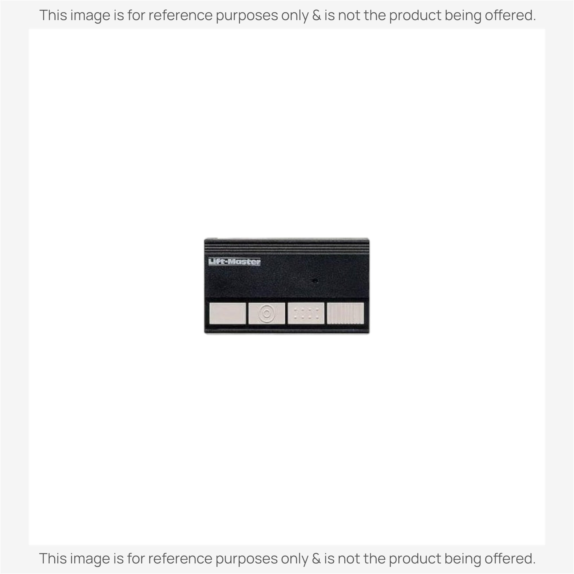 Anderic 3-button garage door opener remote control in black with grey buttons for LiftMaster systems
