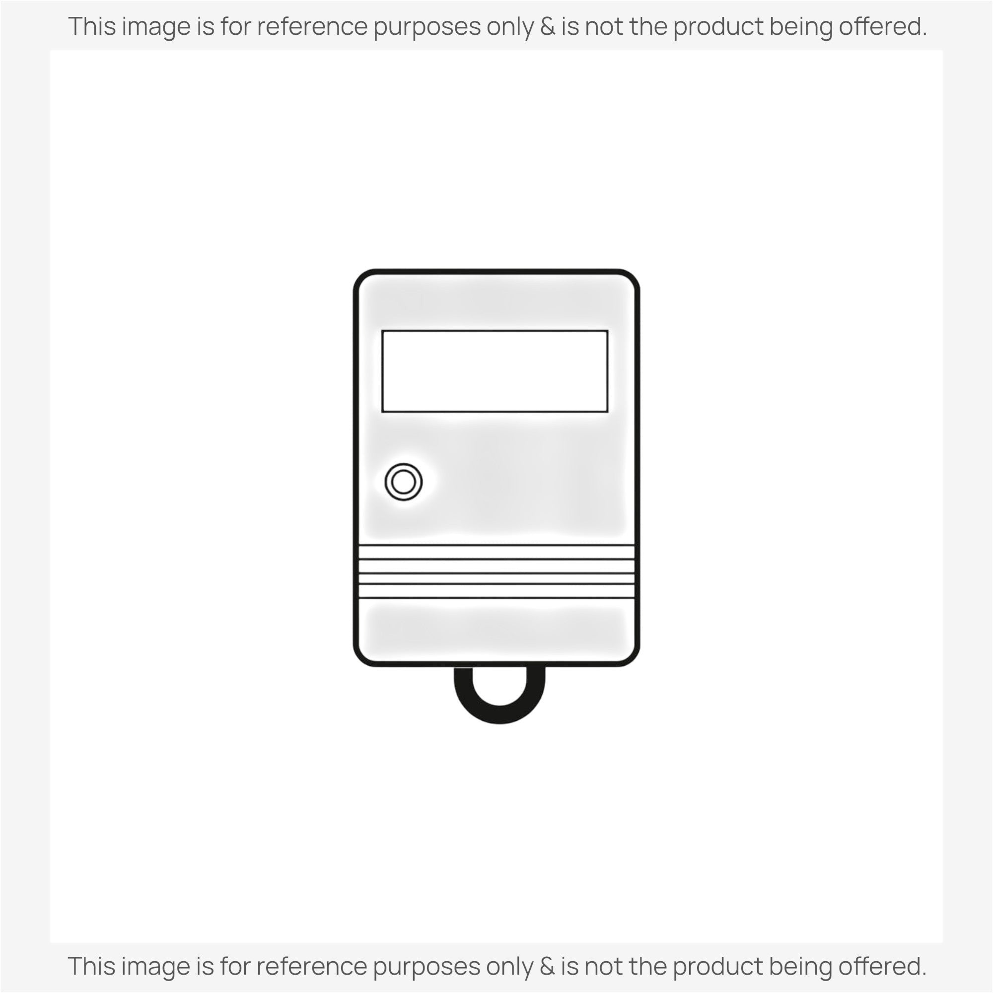 Anderic 390 MHz garage door opener remote control with a compact keychain design and single button interface.