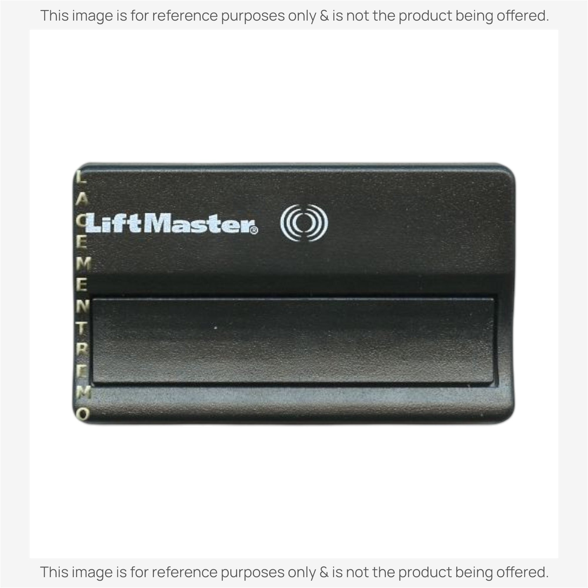 Anderic replacement garage door remote for LiftMaster with black casing and single button for 315 MHz systems