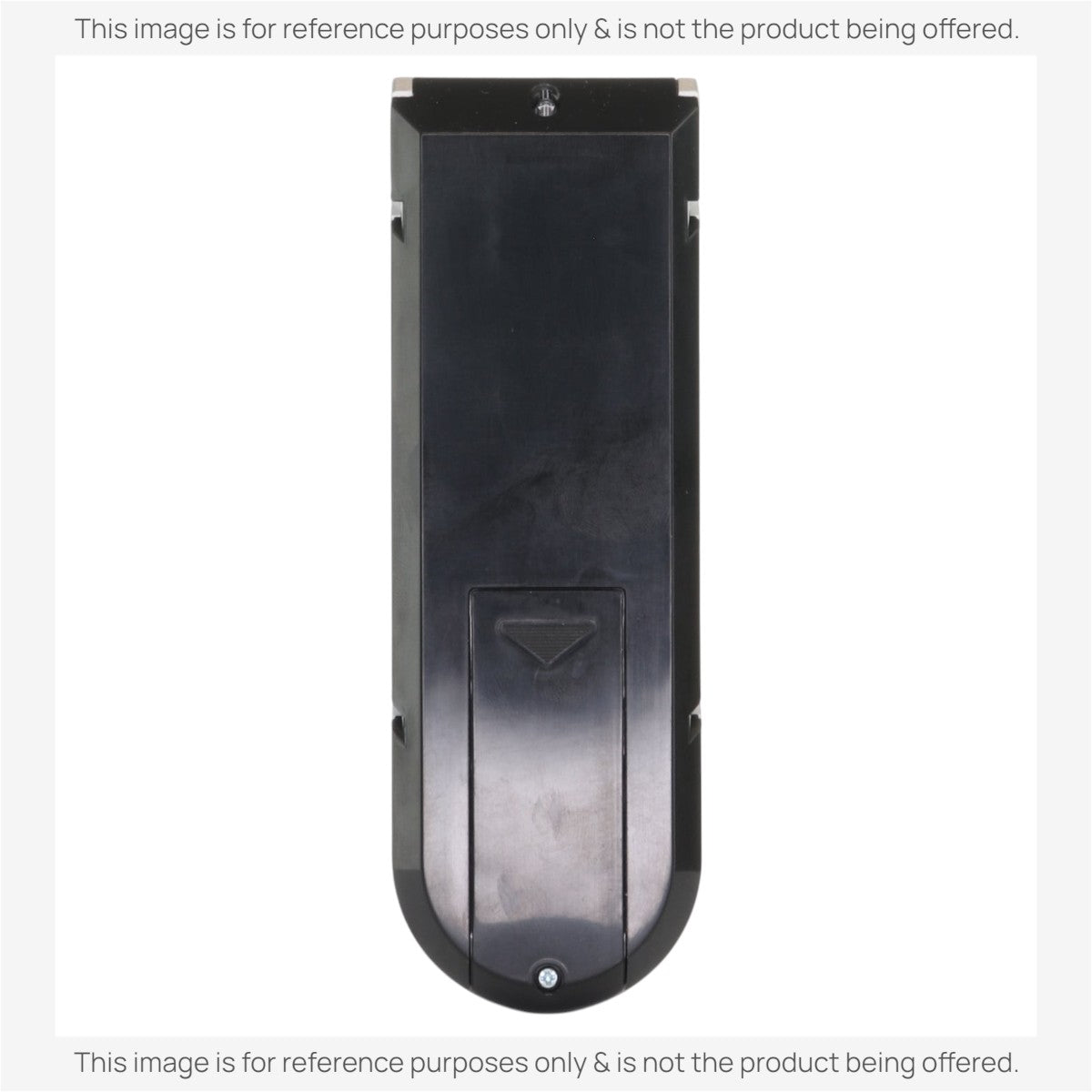 Anderic replacement remote control for GE portable air conditioners, showing the black plastic back battery cover.