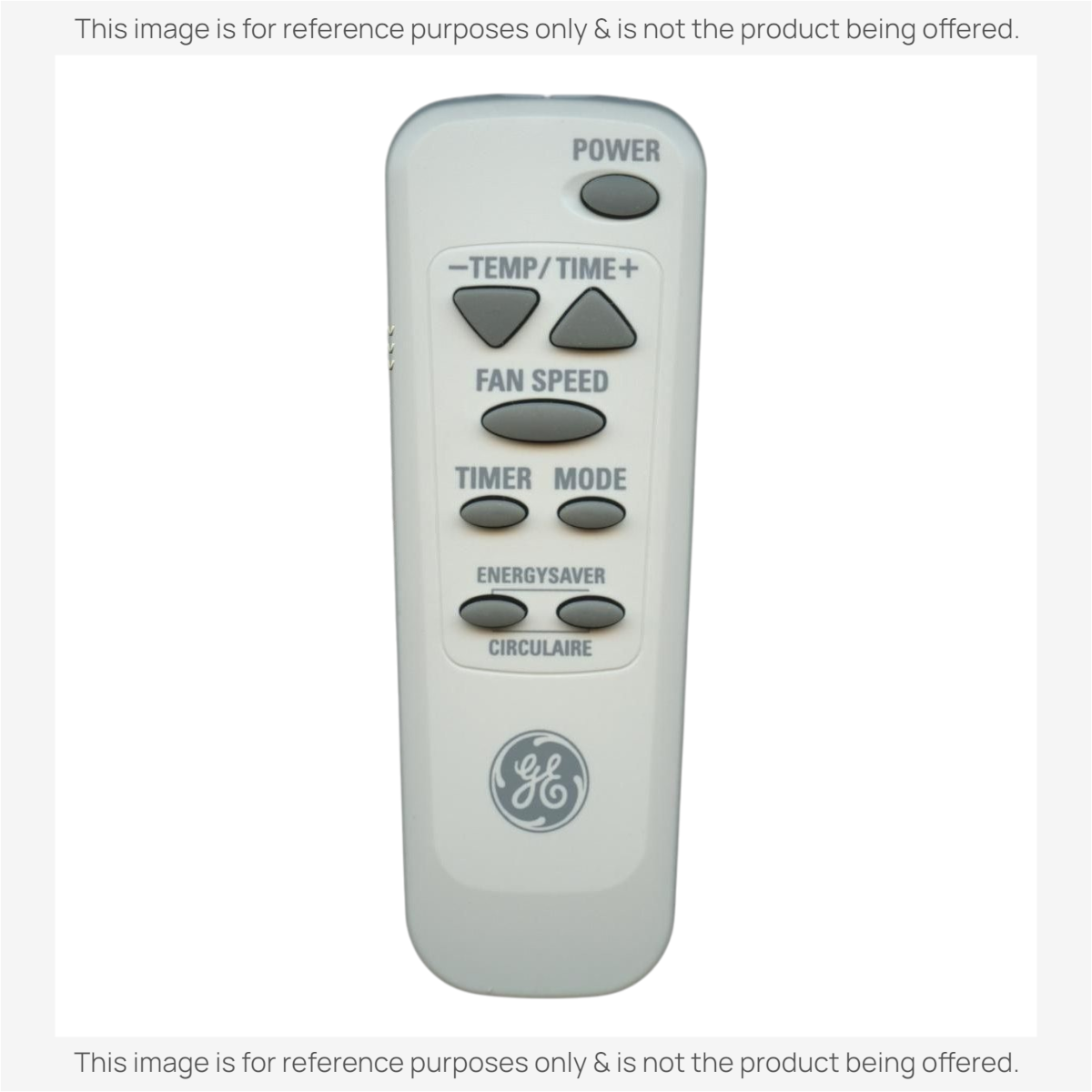 Anderic replacement remote control for GE air conditioners with grey buttons and white casing