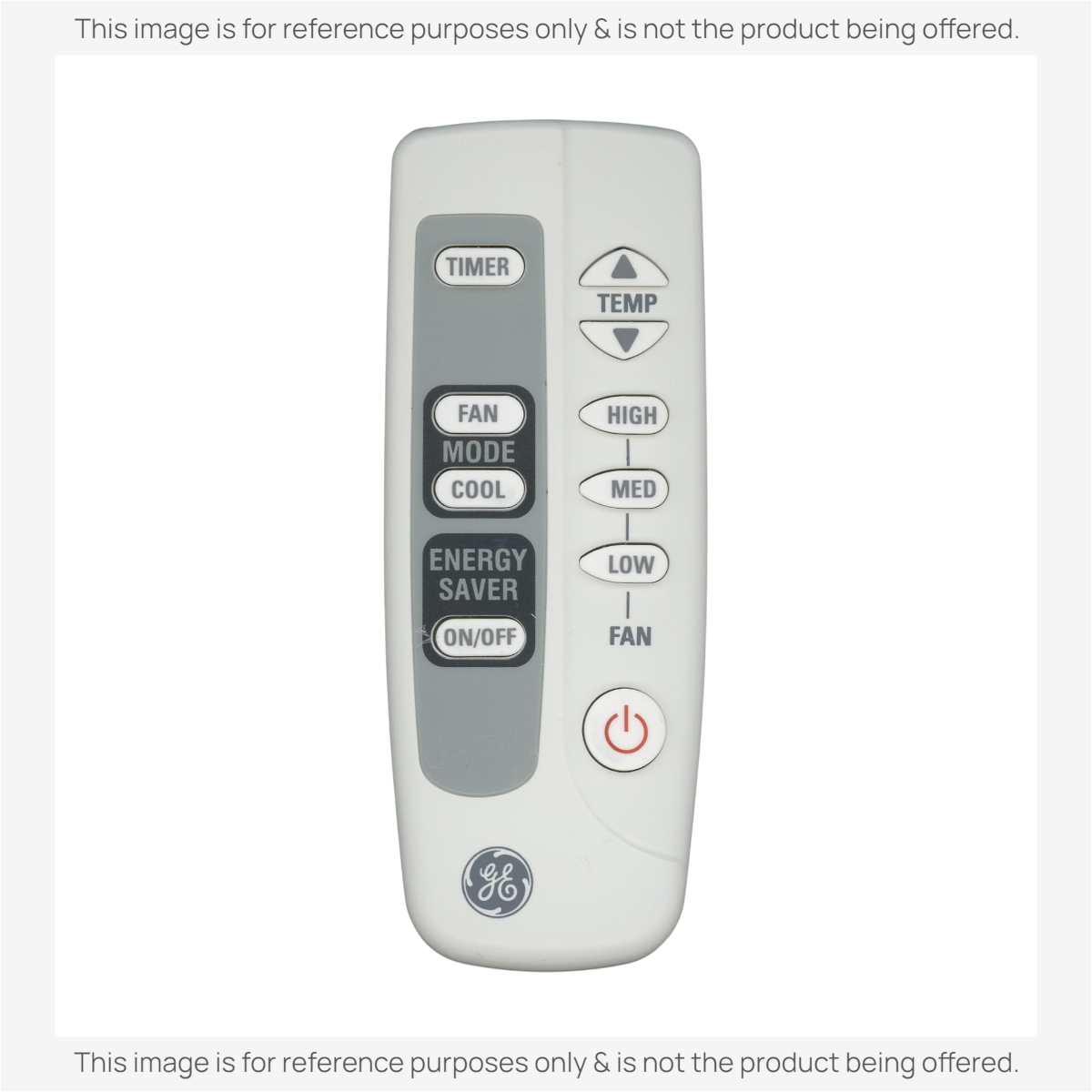Anderic replacement remote control for GE air conditioners with grey buttons and intuitive layout