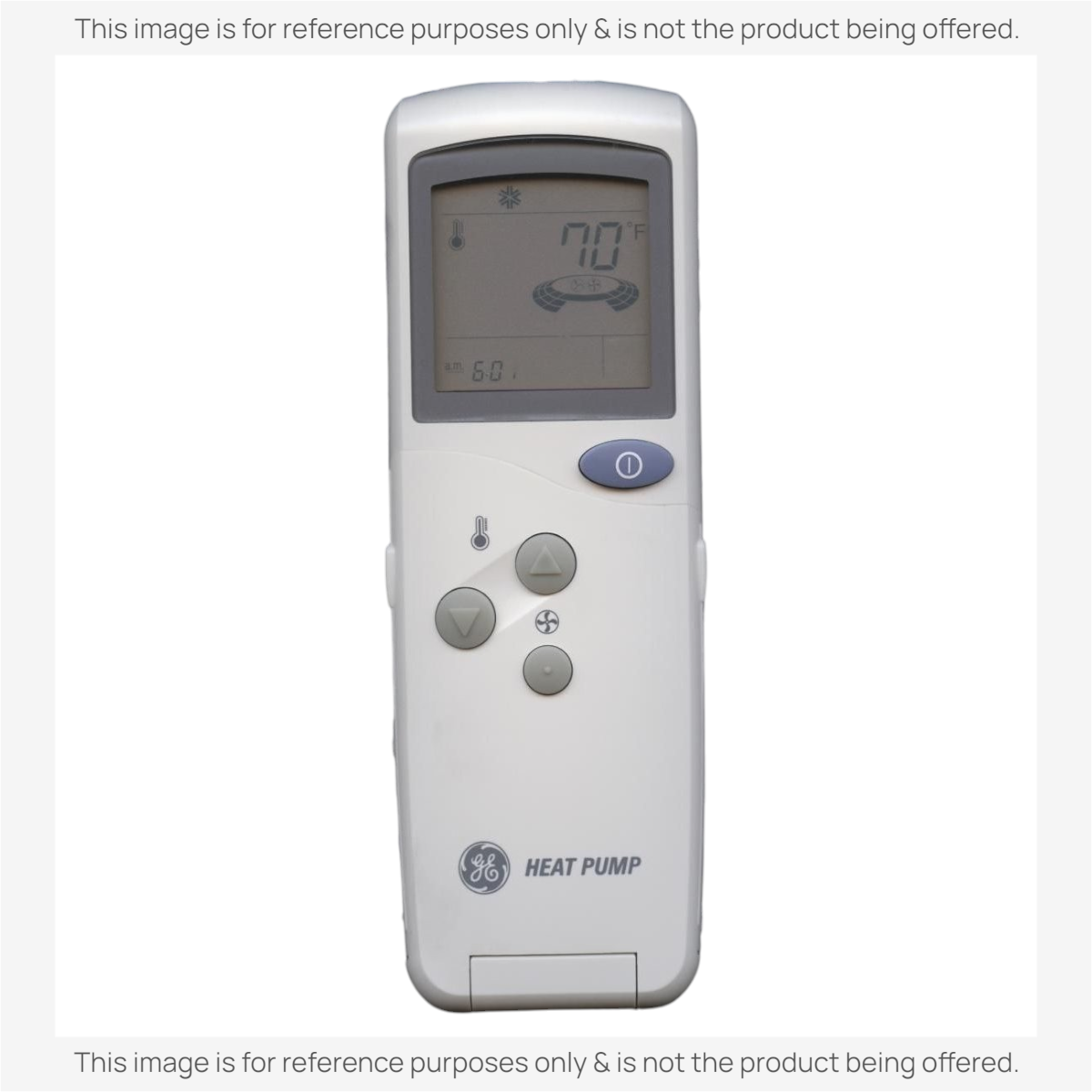 Anderic replacement remote control for GE air conditioner systems featuring a backlit LCD screen and heat pump mode.