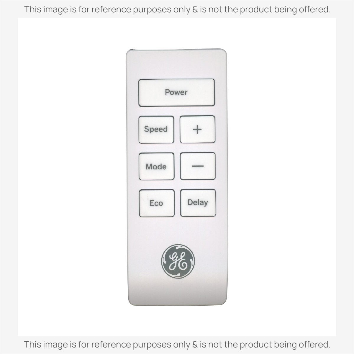 Anderic RR2054 replacement remote for GE and Haier air conditioners with power, speed, mode, and eco buttons.