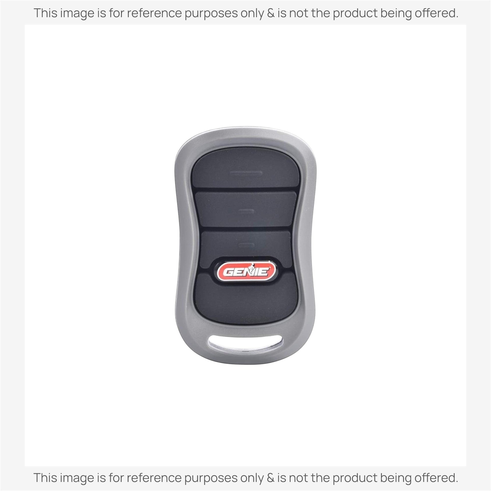 Anderic 3-button garage door remote control replacement for Genie Intellicode systems in grey and black.