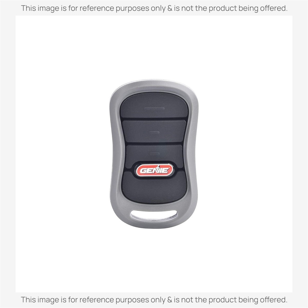 Anderic 3-button garage door remote control replacement for Genie Intellicode systems in grey and black.