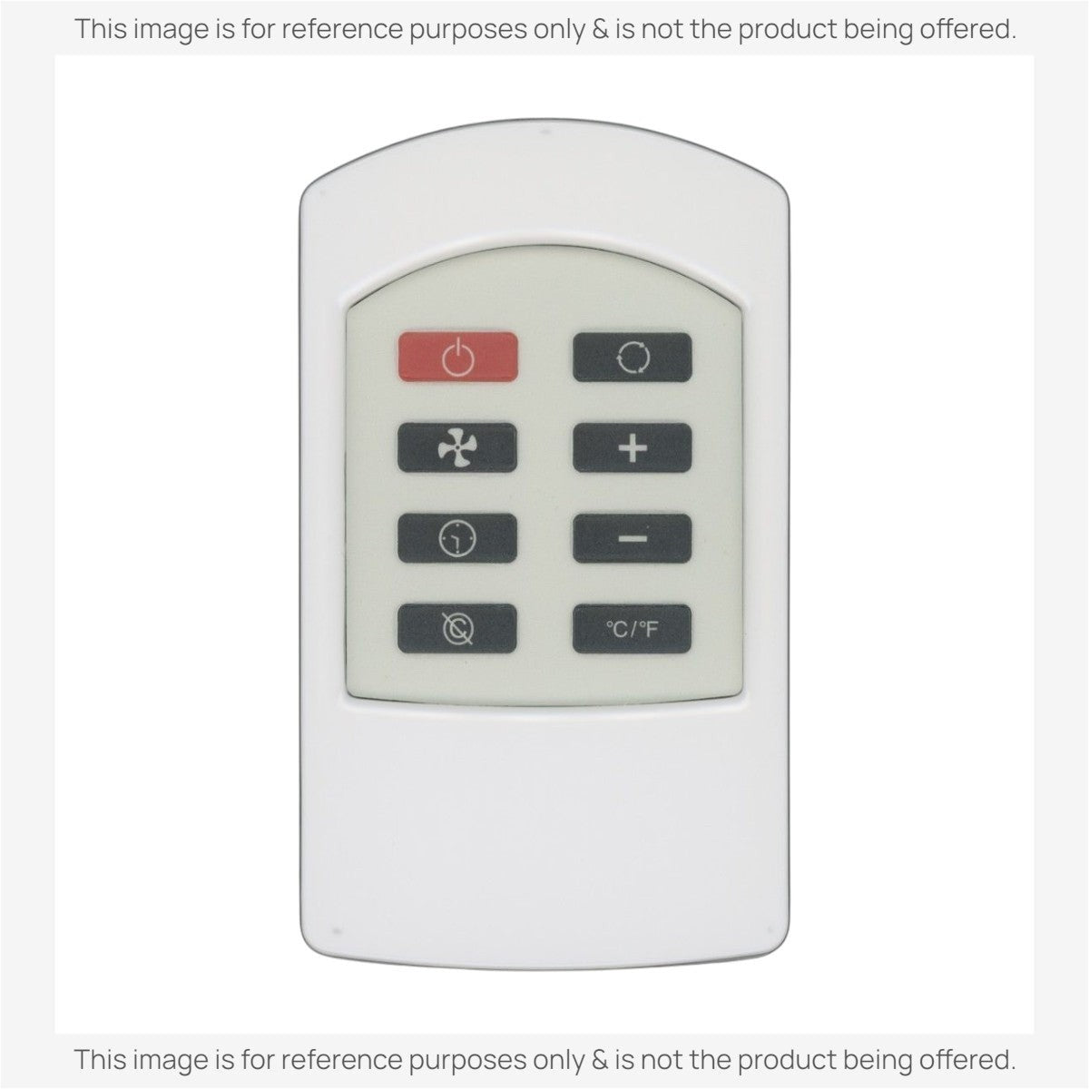Anderic RR2054 replacement remote control for Haier portable air conditioners with white casing and grey buttons.