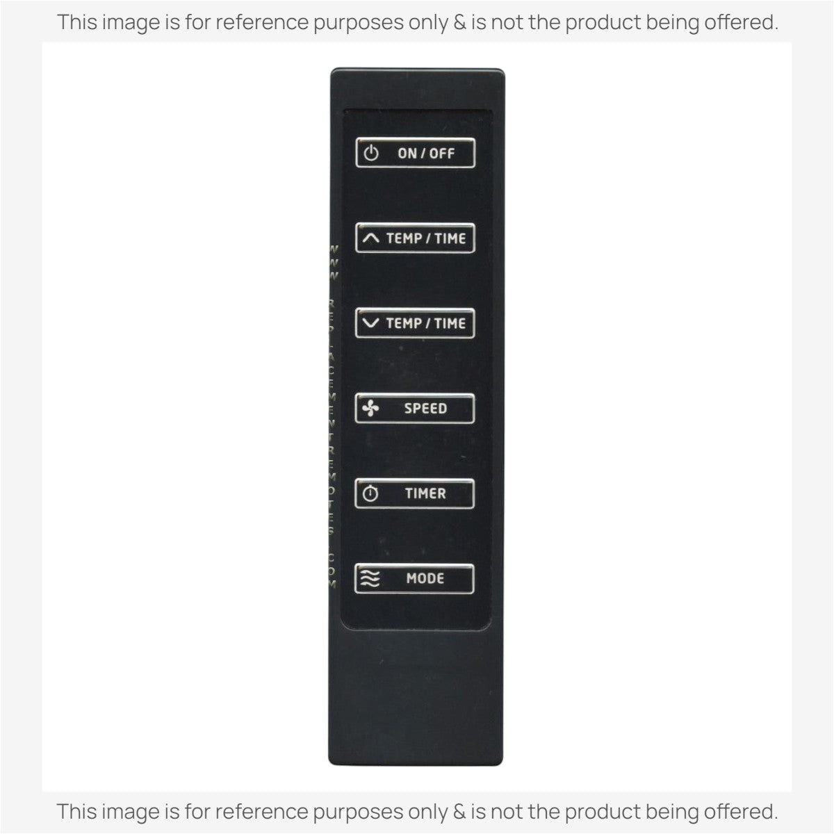 Anderic RR2054 black replacement remote control for Haier portable air conditioner and dehumidifier units.