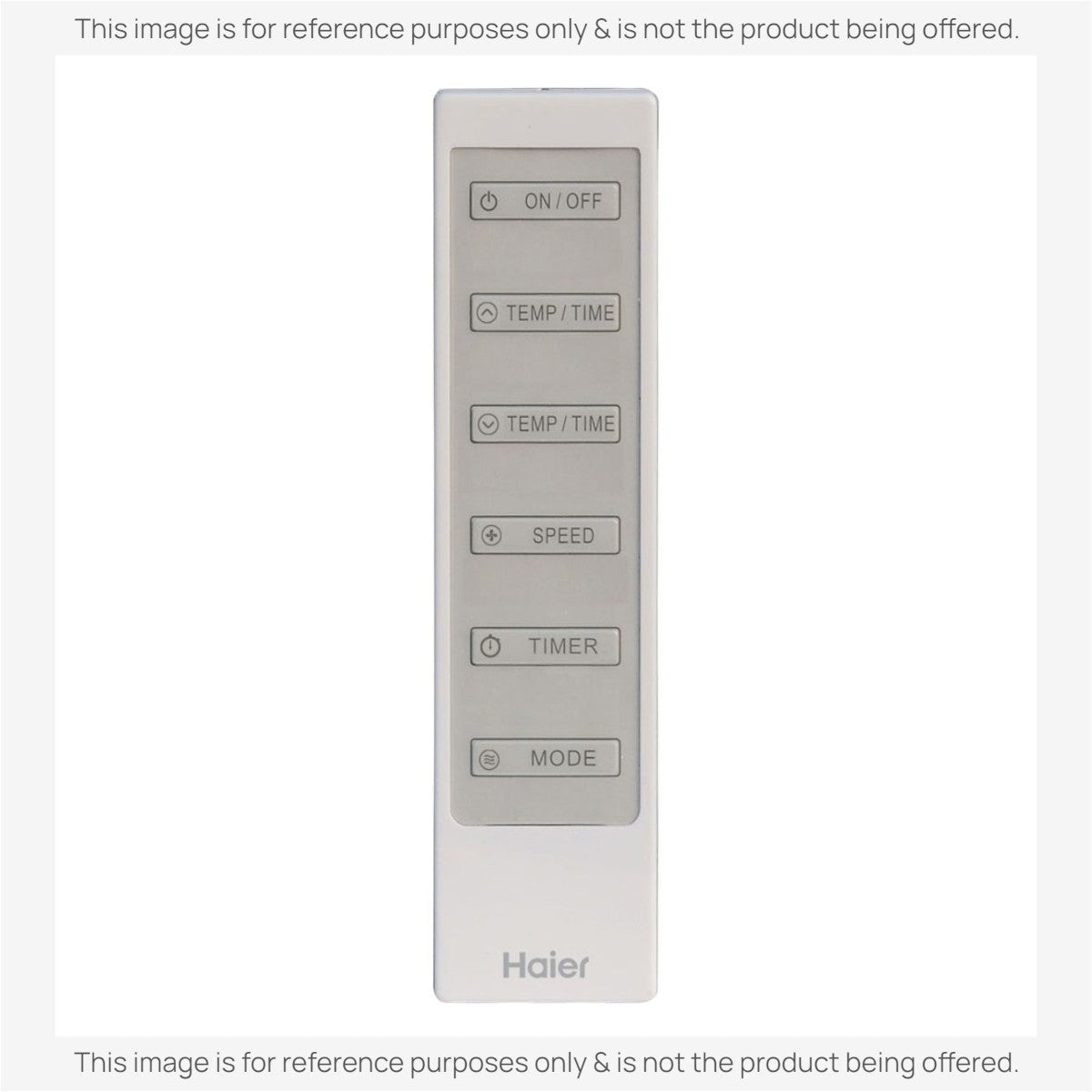Anderic RR2054 replacement remote control for Haier WJ26X22286 portable air conditioner with clearly labeled buttons.