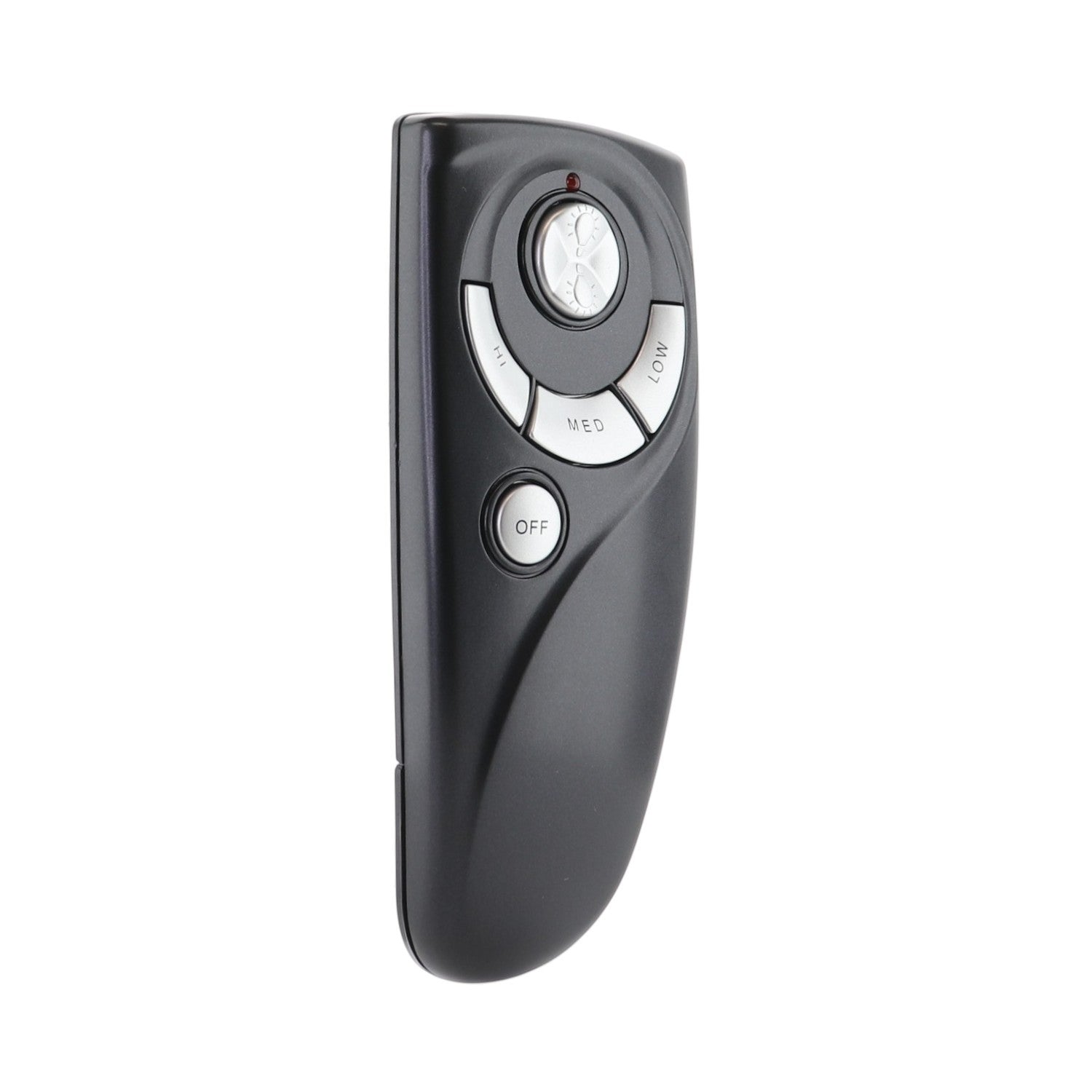 Anderic ceiling fan remote control for Hampton Bay fans with 3-speed settings and light dimming buttons in black.