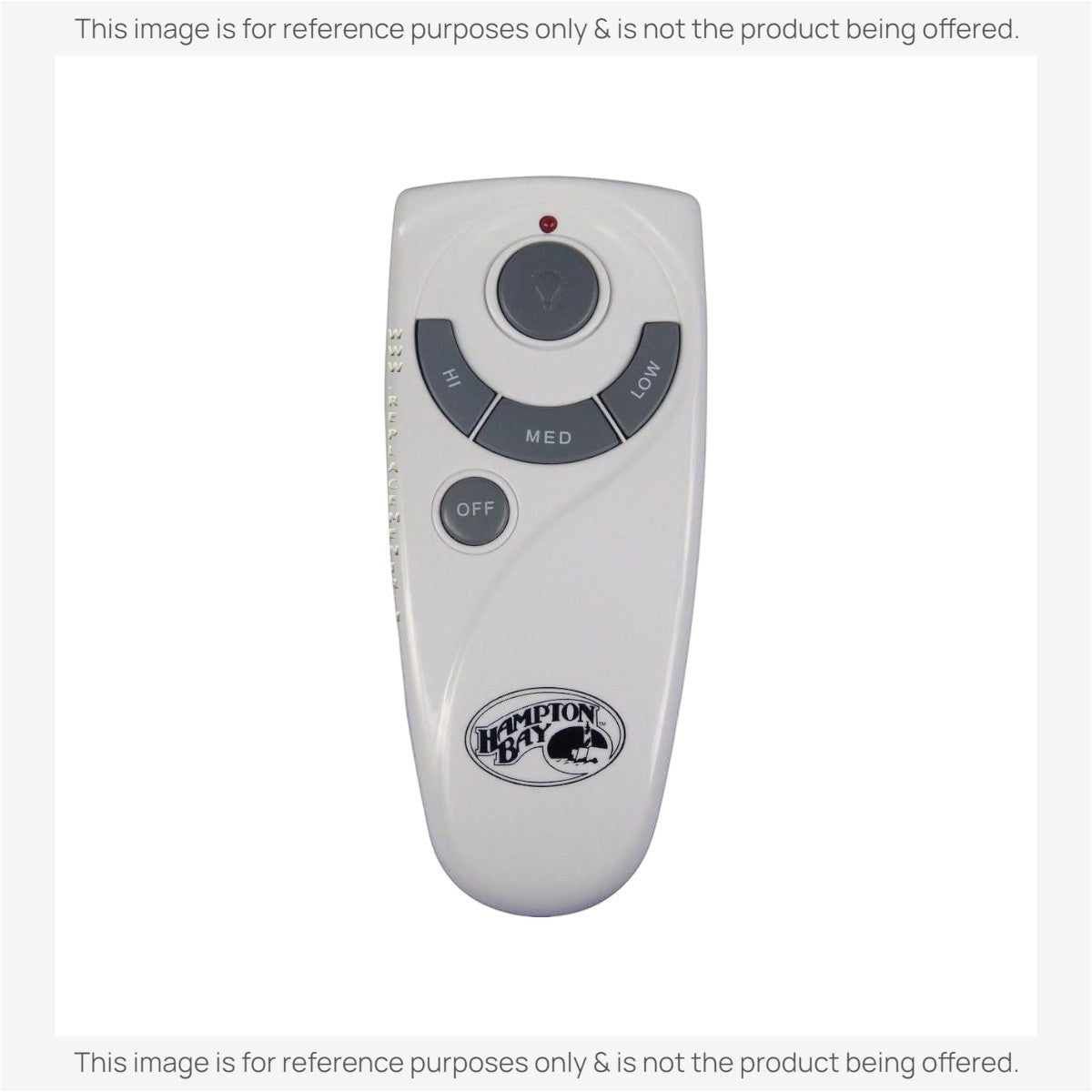 Anderic white ceiling fan remote control substitute for Hampton Bay 70830 with speed and light buttons
