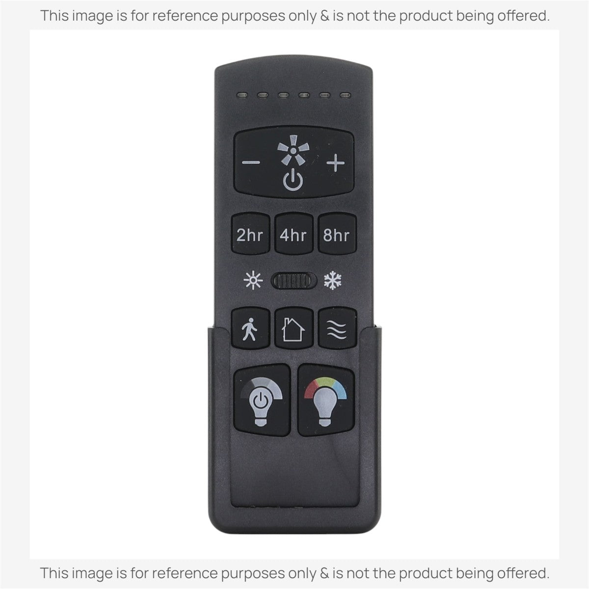 Anderic RRFA0318 replacement remote for Harbor Breeze Arbormere ceiling fans with light and speed control buttons.