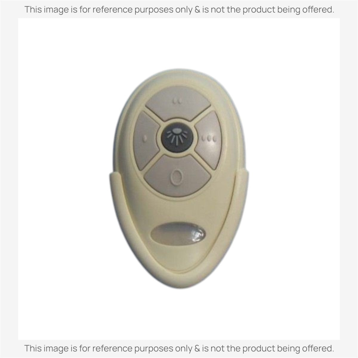 Anderic replacement remote control for Harbor Breeze ceiling fans in an almond finish with light and speed buttons.