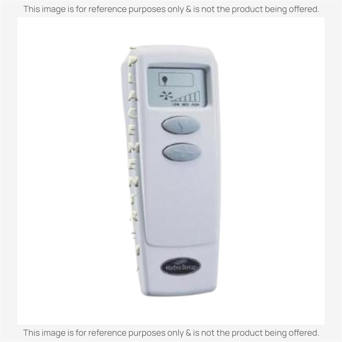Anderic white ceiling fan remote control substitute for Harbor Breeze RC104L with LCD screen and speed buttons