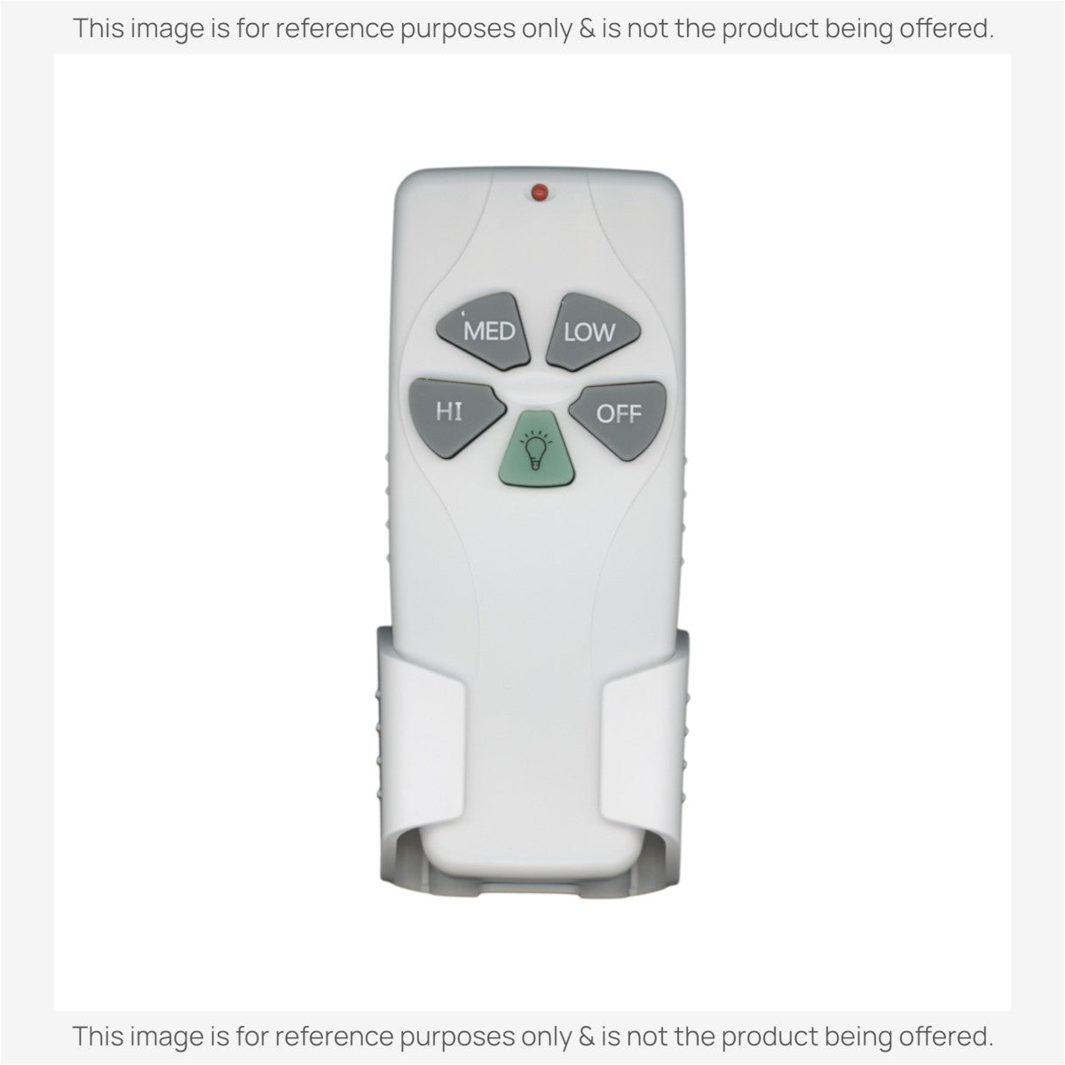 Anderic replacement remote control for Harbor Breeze ceiling fans with speed and light buttons in a white wall mount.