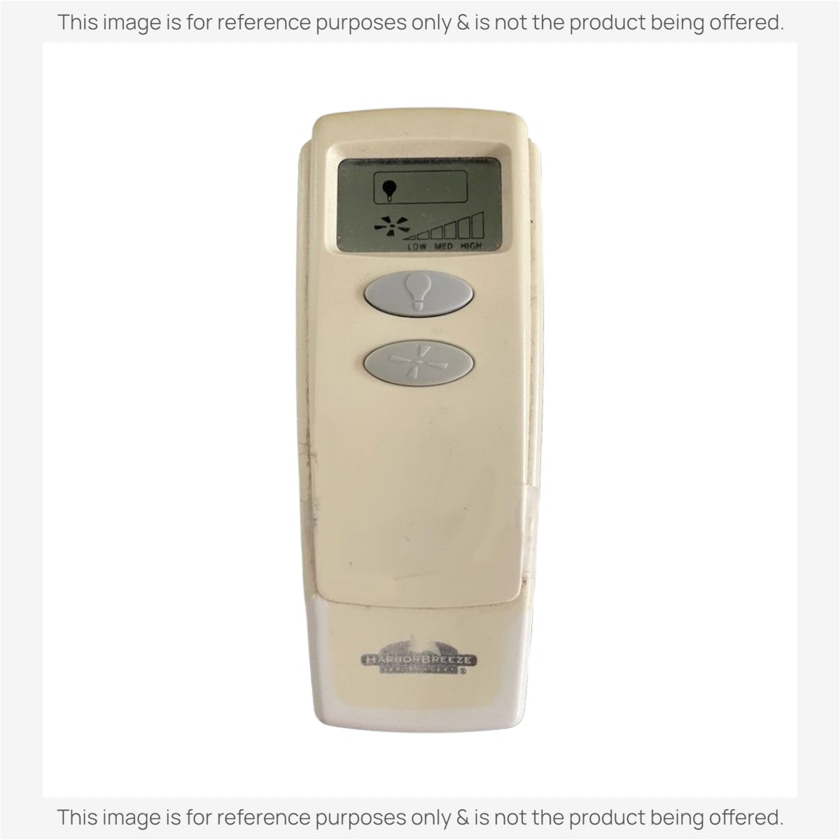 Anderic replacement remote control for Harbor Breeze ceiling fans with light and speed buttons in off-white plastic.