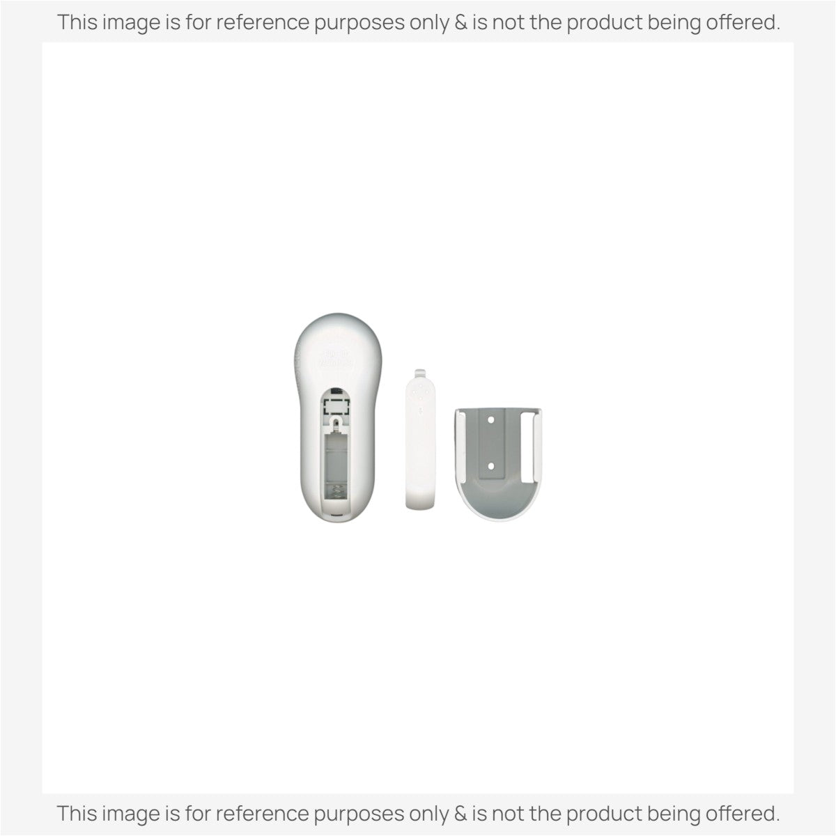 Anderic white ceiling fan remote control replacement for Harbor Breeze TR214D showing battery compartment and wall mount