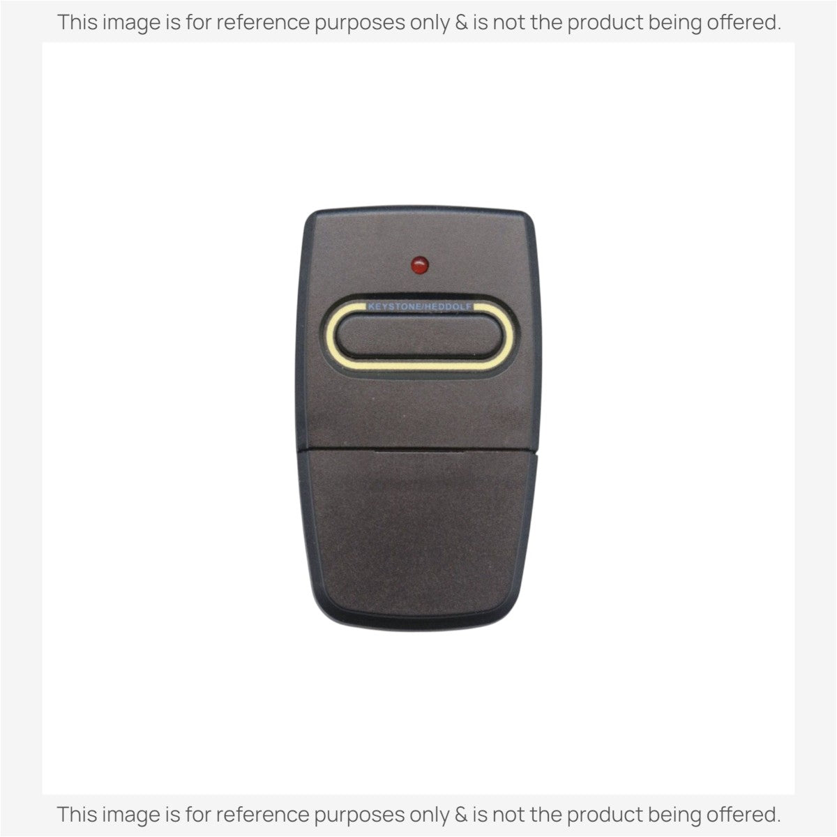 Anderic 390MHz garage door remote control replacement for Heddolf 0220390 with two buttons and red LED indicator