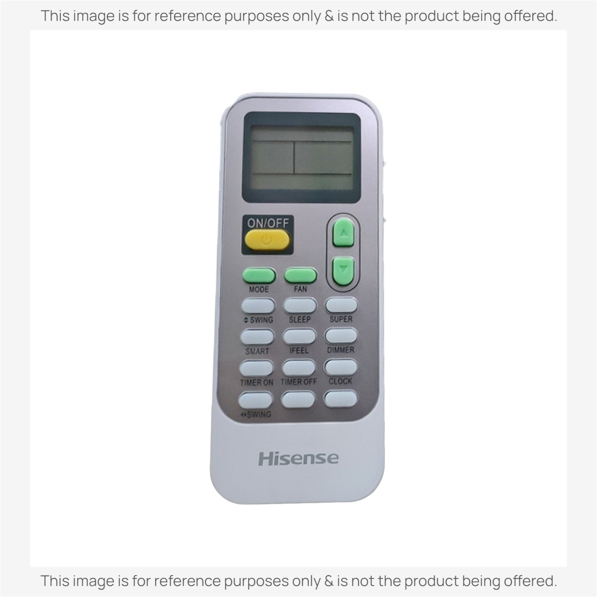 Anderic universal air conditioner remote control with LCD screen and backlit display for Hisense units