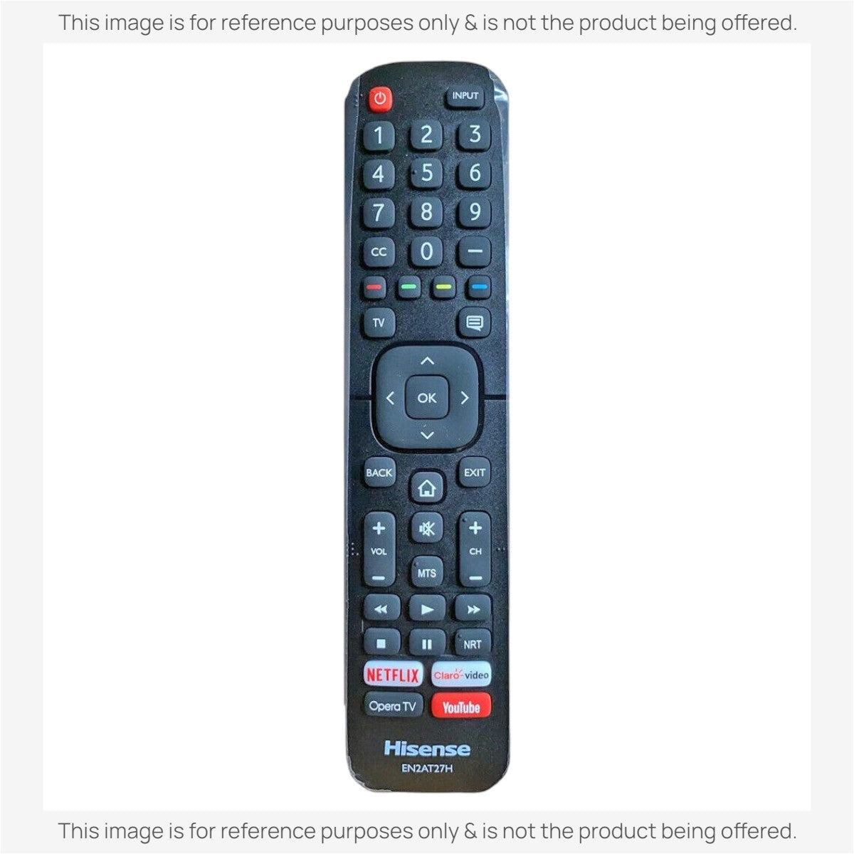 Anderic black replacement remote control for Hisense Smart TVs with dedicated Netflix, YouTube, and Opera TV buttons.