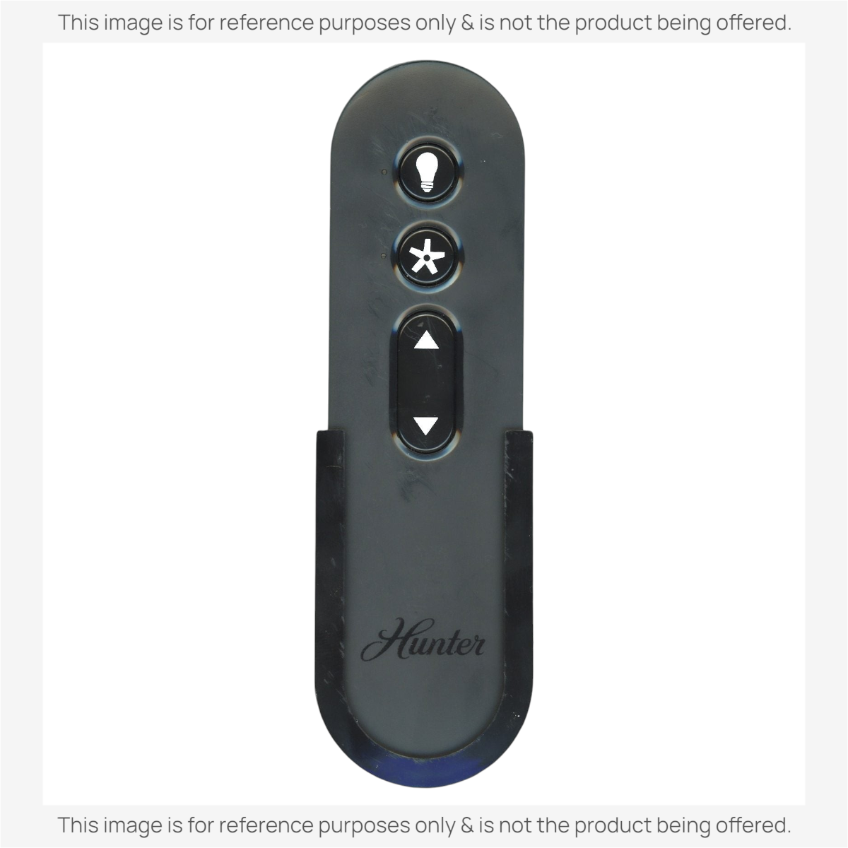 Anderic replacement remote control for Hunter ceiling fans with light and fan speed buttons in a black finish.