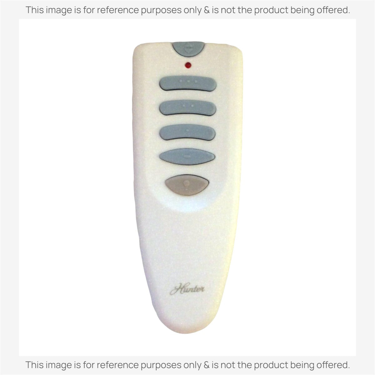 Anderic replacement remote control for Hunter ceiling fans with white casing and grey buttons.