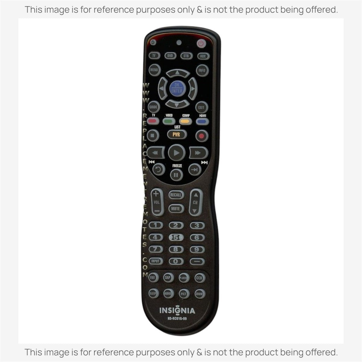 Anderic universal TV remote control for Insignia NS-RC01G-09 with backlit keypad and dedicated streaming buttons