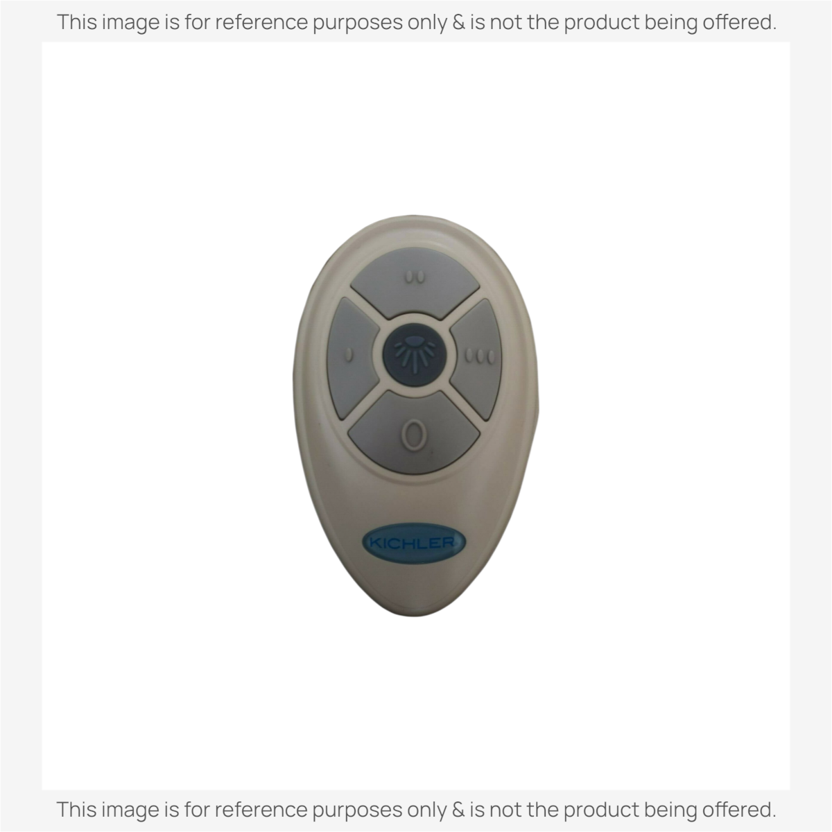 Anderic replacement remote control for Kichler ceiling fans featuring light dimming and fan speed buttons.