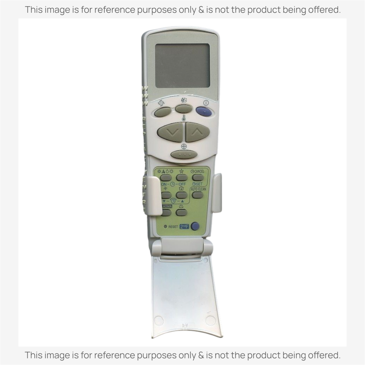 Anderic KTN828 universal air conditioner remote control with backlit LCD display and flip-down keypad cover