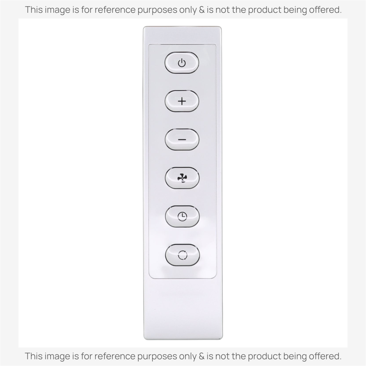 Anderic KTN828 universal air conditioner remote control in white with six circular function buttons