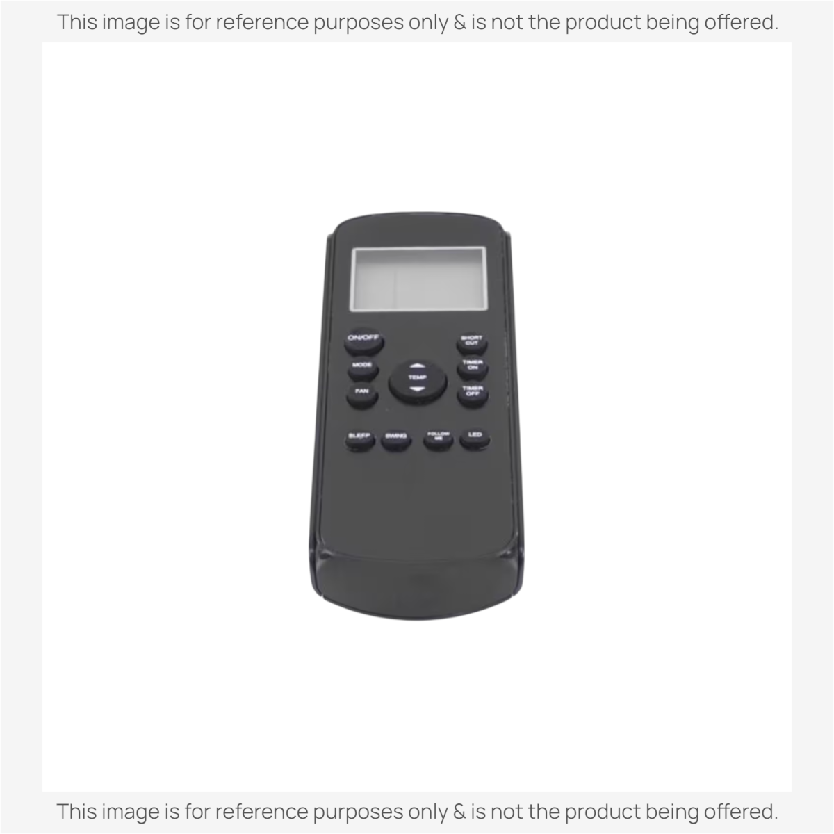 Anderic KTN828 universal air conditioner remote control with black casing, backlit LCD screen, and function buttons.