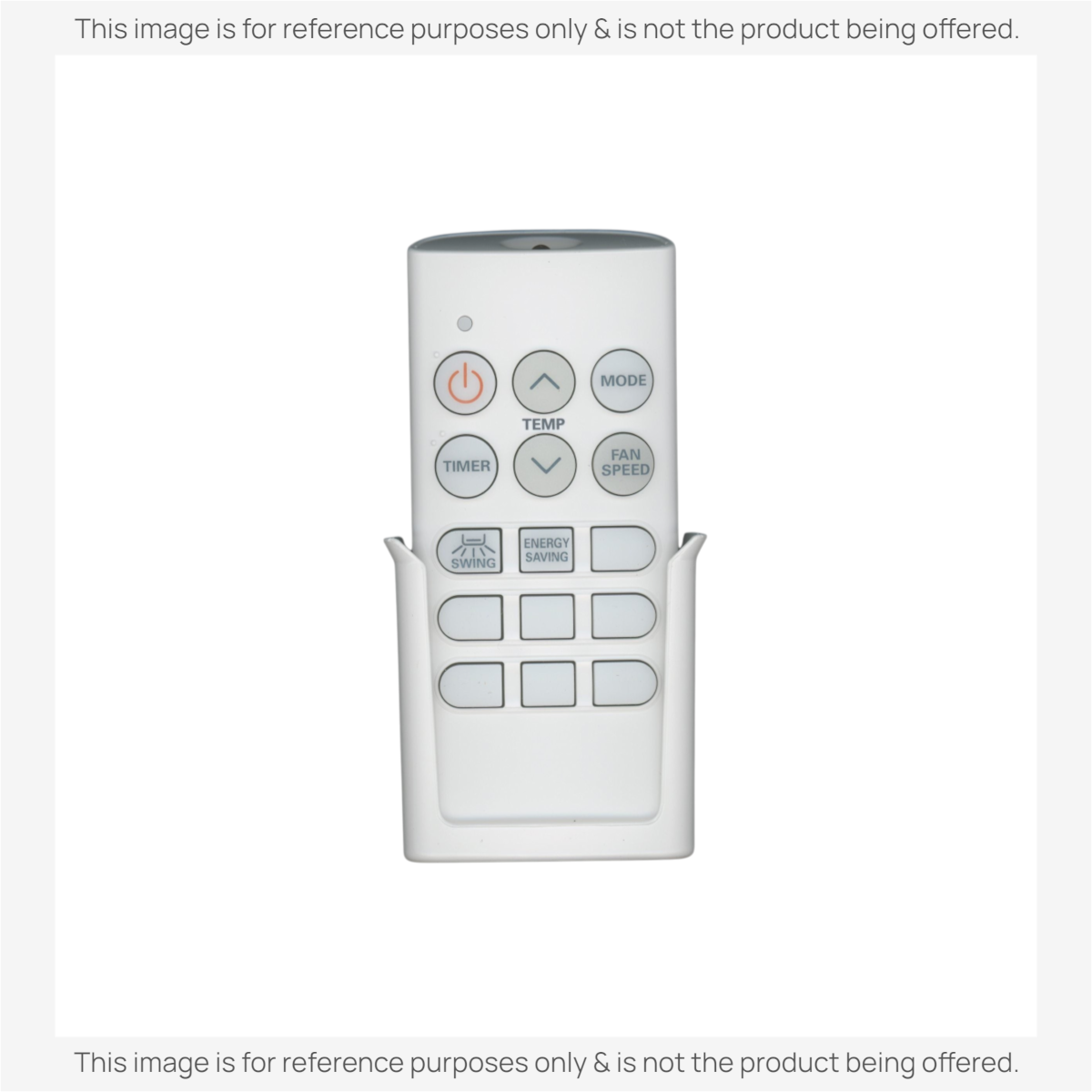 Anderic KTN828 white universal air conditioner remote control with wall mount holder and intuitive button layout.