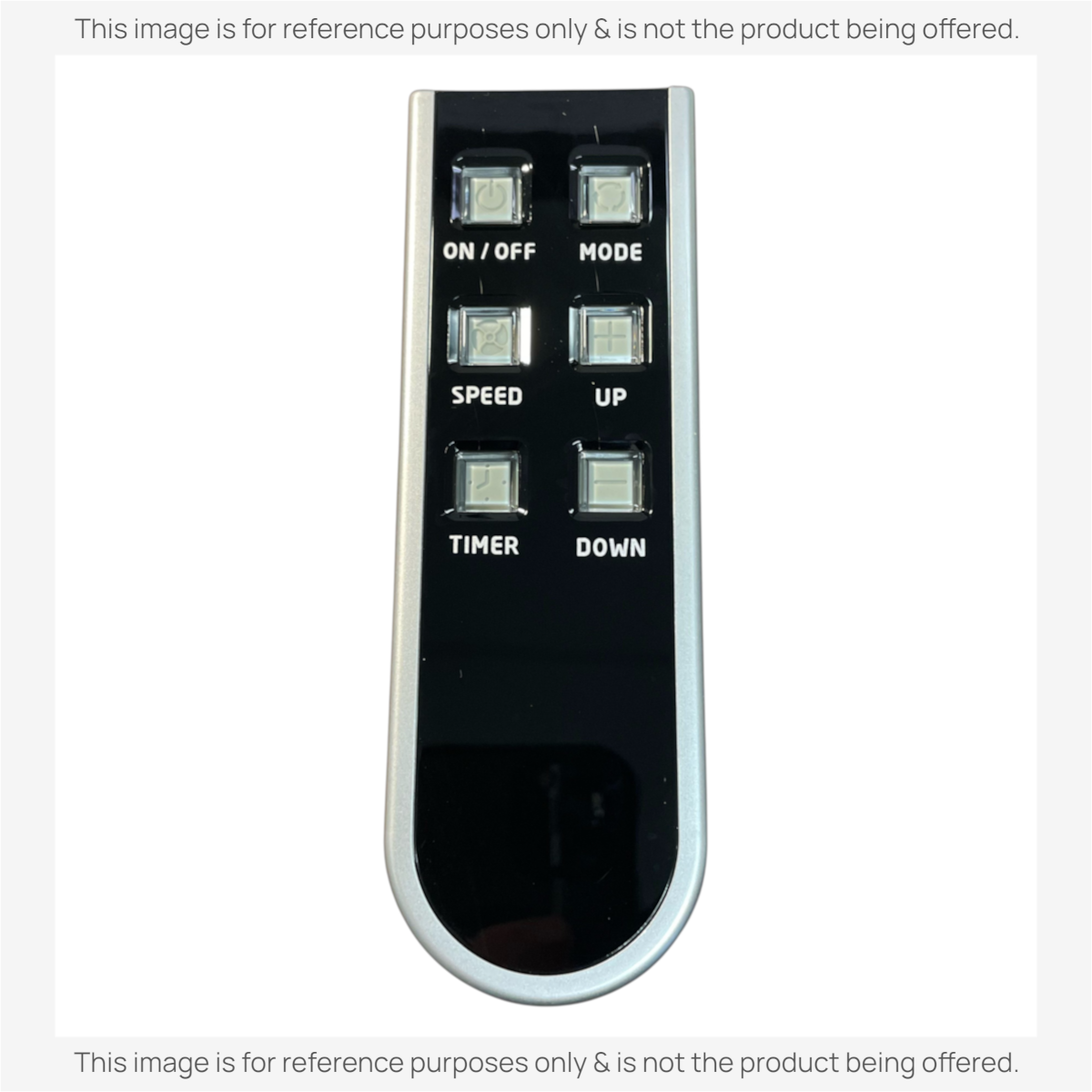 Anderic KTN828 replacement remote control for GE air conditioners featuring a black face and silver trim