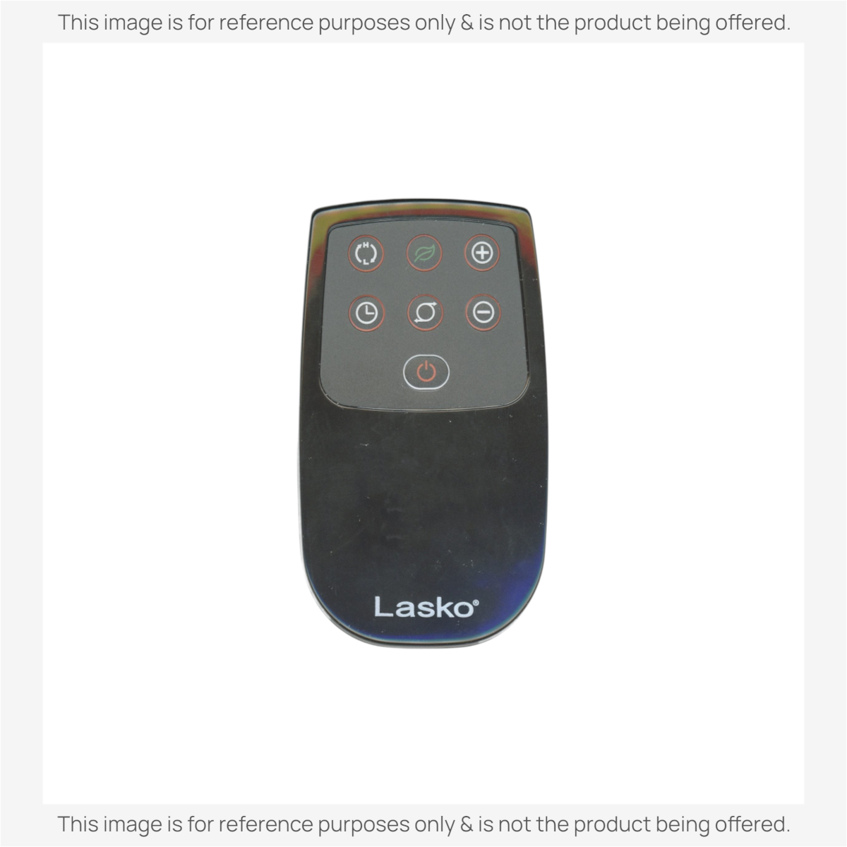 Anderic replacement remote control for Lasko digital ceramic heaters with seven circular function buttons.