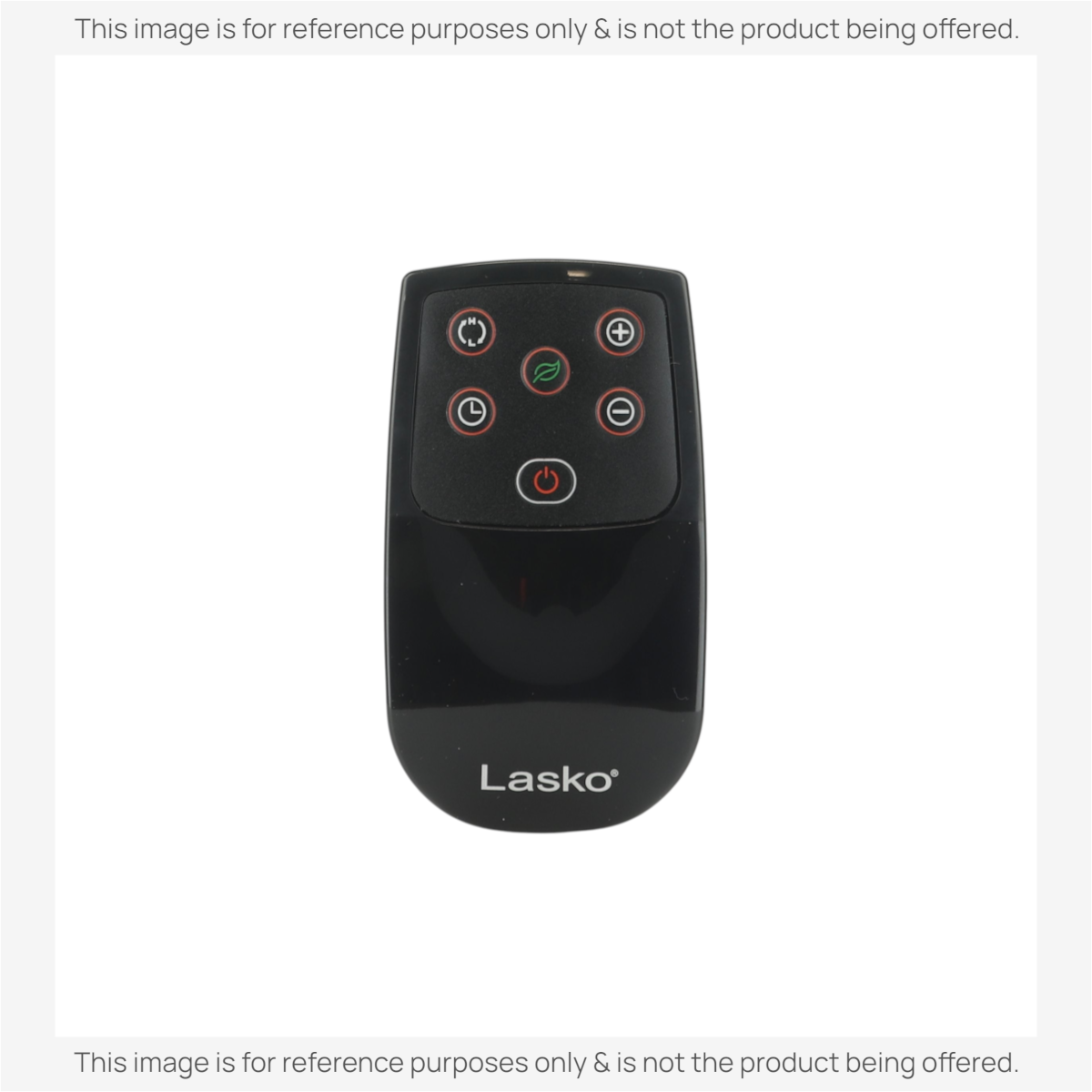 Anderic replacement remote control for Lasko space heaters and fans with black finish and intuitive button layout