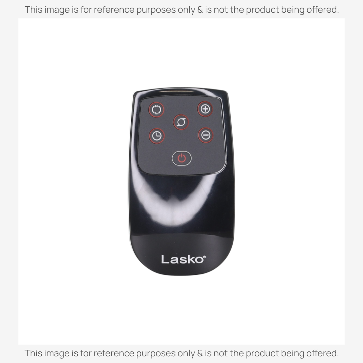 Anderic RRFAN100A black remote control for Lasko space heaters with circular button layout and power icon