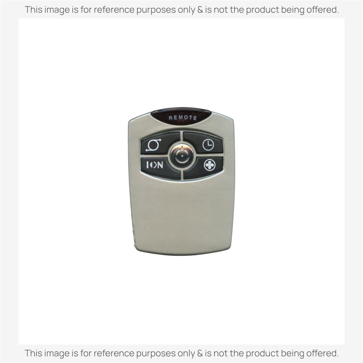 Anderic RRFAN100A silver replacement remote control for Lasko tower fans with intuitive black function buttons