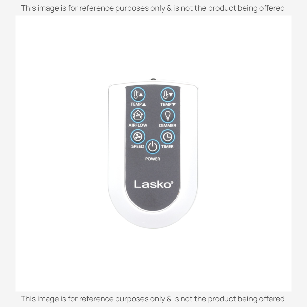 Anderic replacement remote control for Lasko window fans featuring white casing and grey button interface
