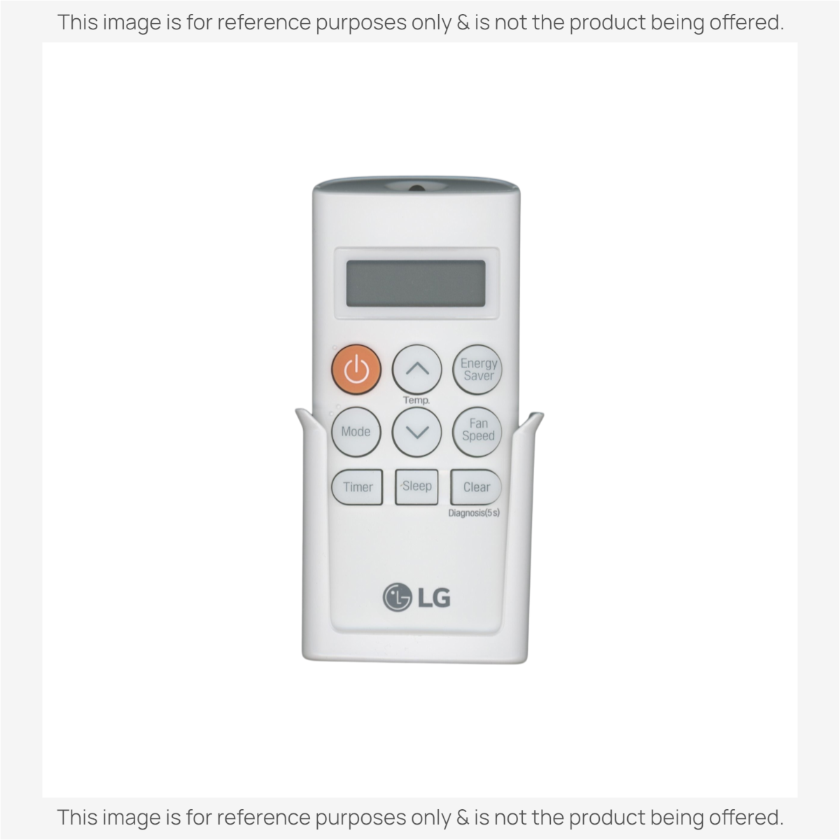 Anderic replacement remote control for LG air conditioners with backlit LCD display and wall mount bracket