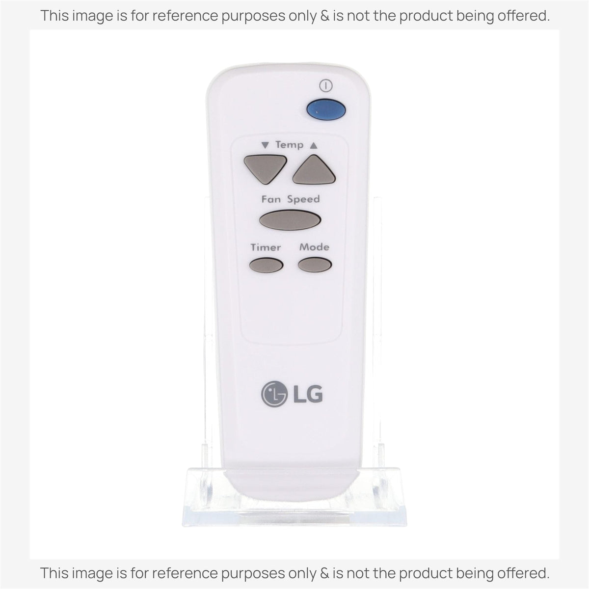 Anderic white replacement remote control for LG air conditioners with temperature, fan speed, and timer buttons.