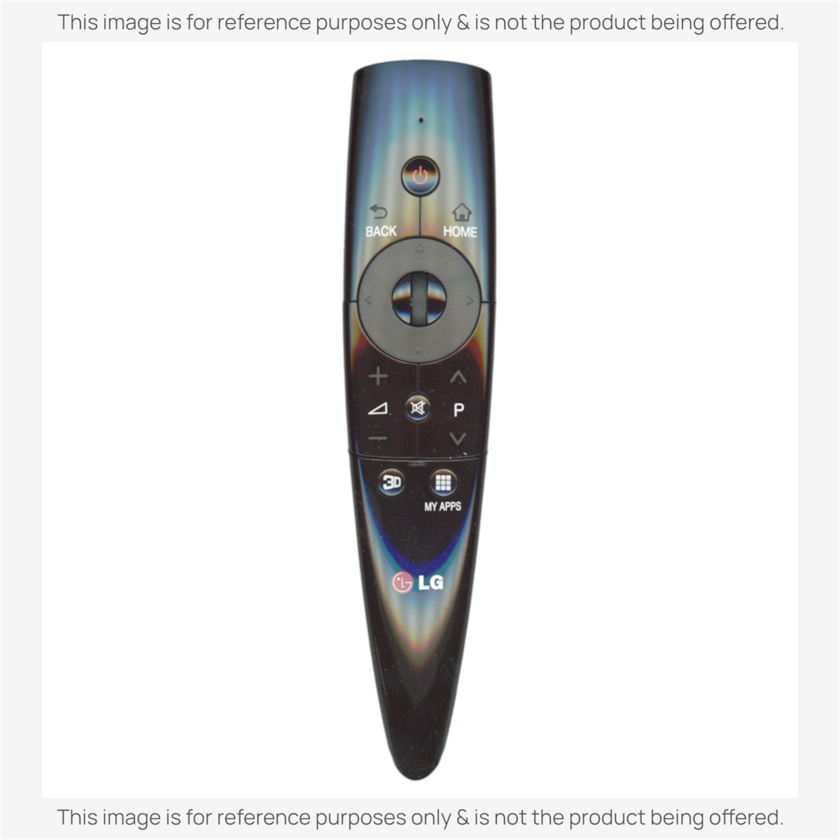 Anderic black magic motion remote control for LG smart TVs with central navigation wheel and dedicated 3D button
