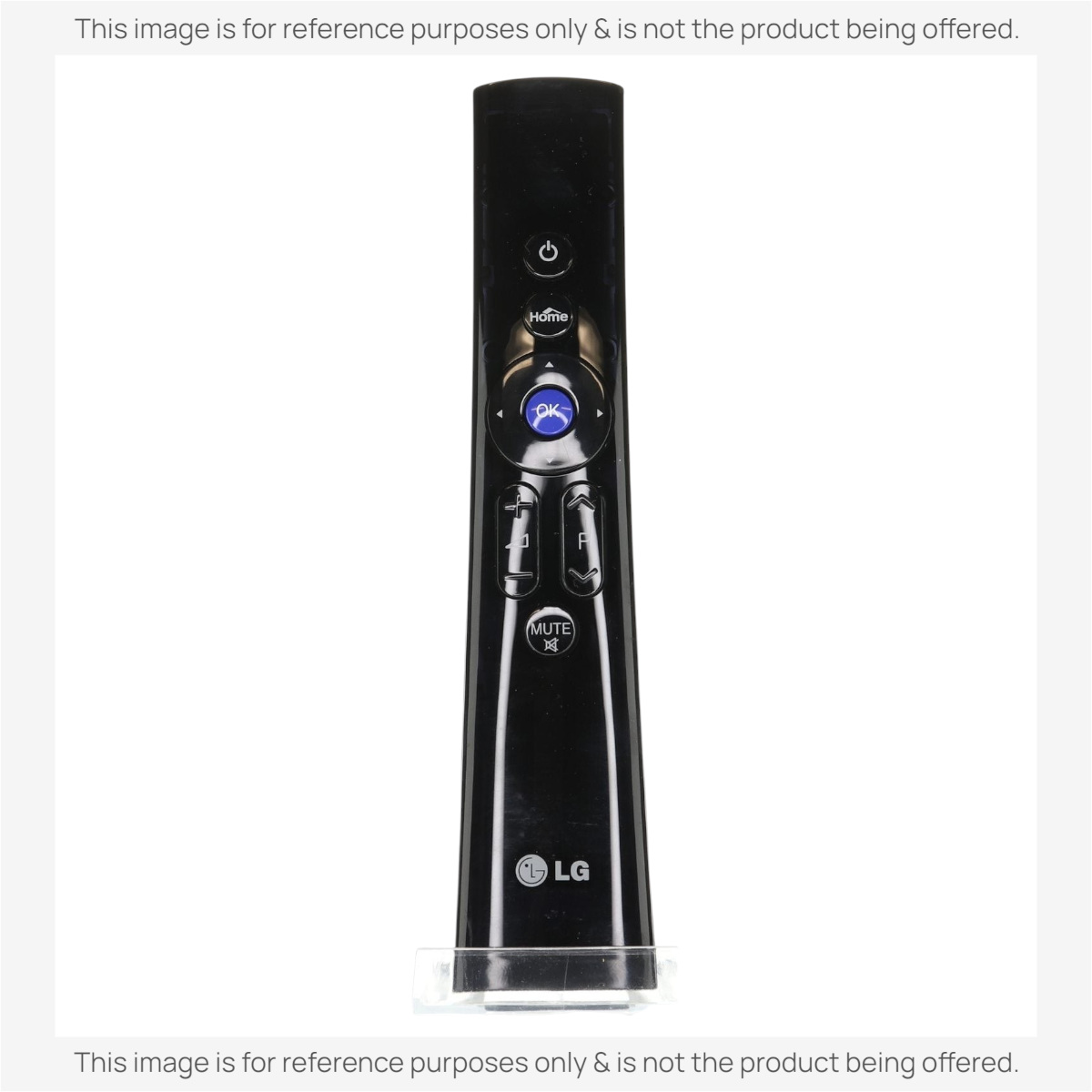 Anderic black replacement magic remote for LG smart TVs featuring a central scroll wheel and standard control buttons.