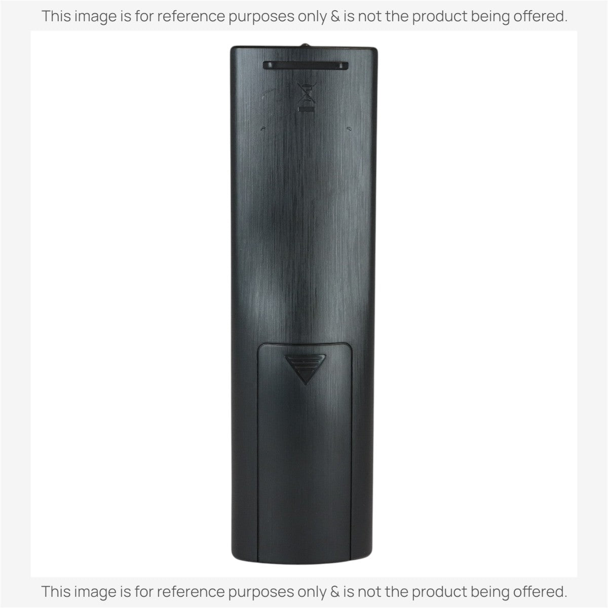 Anderic replacement TV remote control for LG, black plastic casing, back view showing battery compartment cover.