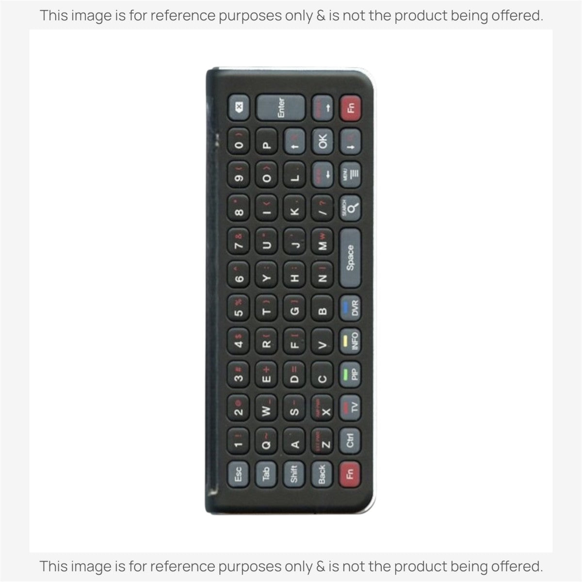 Anderic replacement remote control for LG TVs featuring a black QWERTY keyboard layout and standard navigation buttons.
