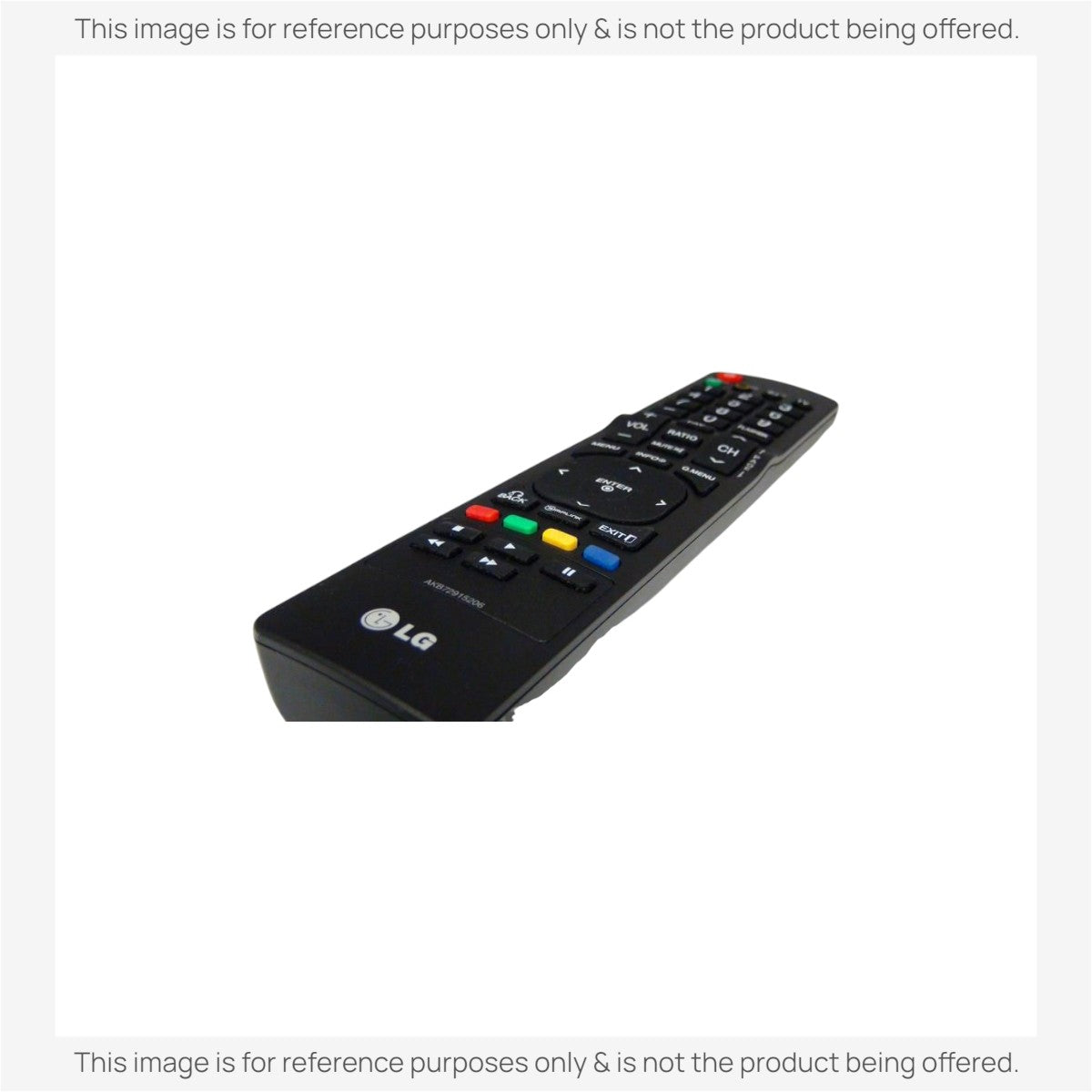Anderic replacement remote control for LG TVs featuring black plastic casing and multi-colored function buttons.