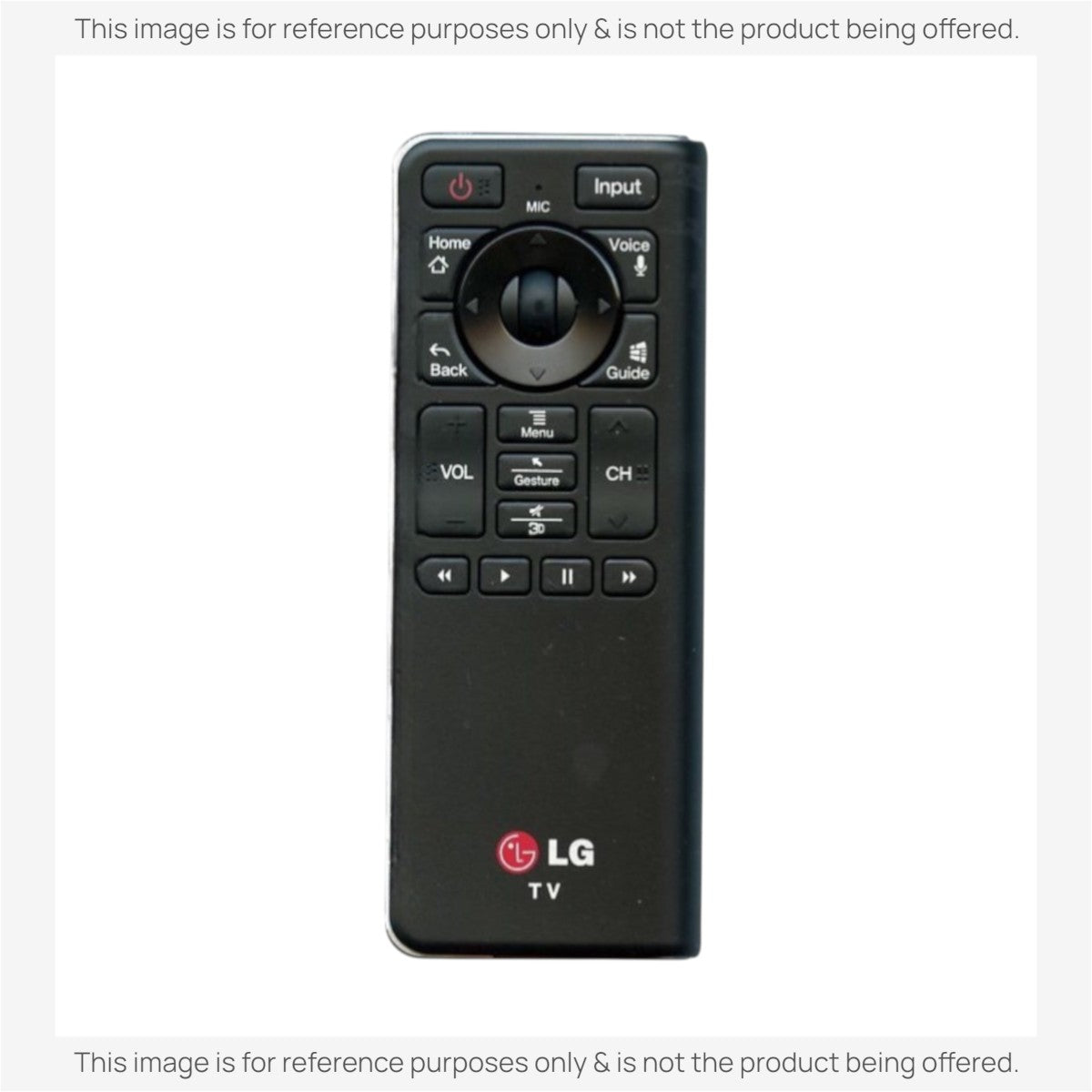 Anderic replacement remote control for LG TVs featuring a black ergonomic design with standard navigation buttons.